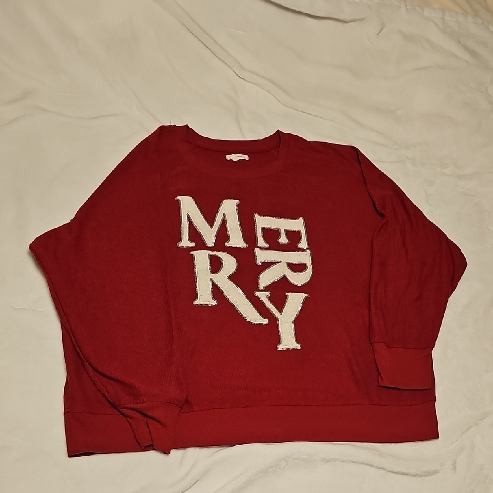 Maurices Bold Red Knit Top